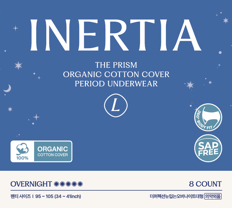Overnight Disposable Underwear – 100% Organic Cotton Cover with Dual Leak Locker Protection | Secure & Comfortable Fit, Unscented, Hypoallergenic, Postpartum Essentials (Size L, 8 Count)
