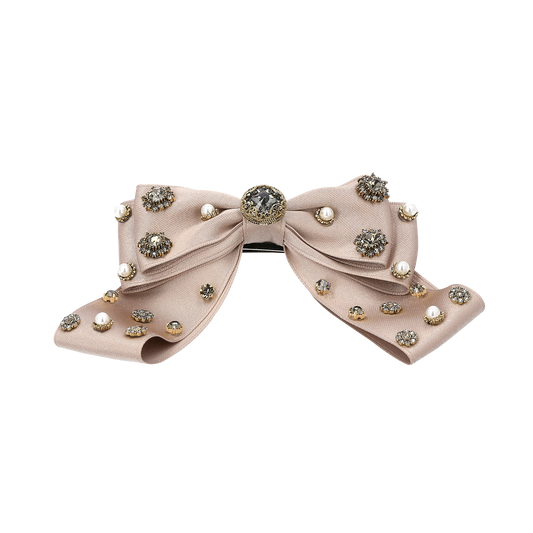 MELA BIANCA Regina Bow Barrette L Beige