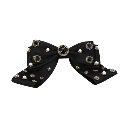MELA BIANCA Regina Bow Barrette L Black