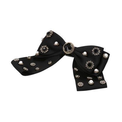 MELA BIANCA Regina Bow Barrette L Black