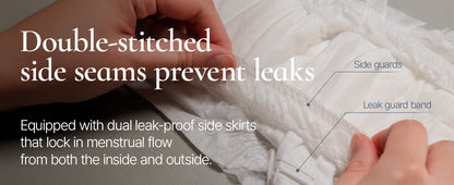 Overnight Disposable Underwear – 100% Organic Cotton Cover with Dual Leak Locker Protection | Secure & Comfortable Fit, Unscented, Hypoallergenic, Postpartum Essentials (Size M, 8 Count)