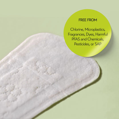 Inertia The Prism Red Panty Liner – 100% Organic Cotton Cover-to-Core Korean Panty Liner, Ultra Thin & No Wings | Hypoallergenic, Quick Absorption, Chlorine-Free & Fragrance-Free (18 pads)
