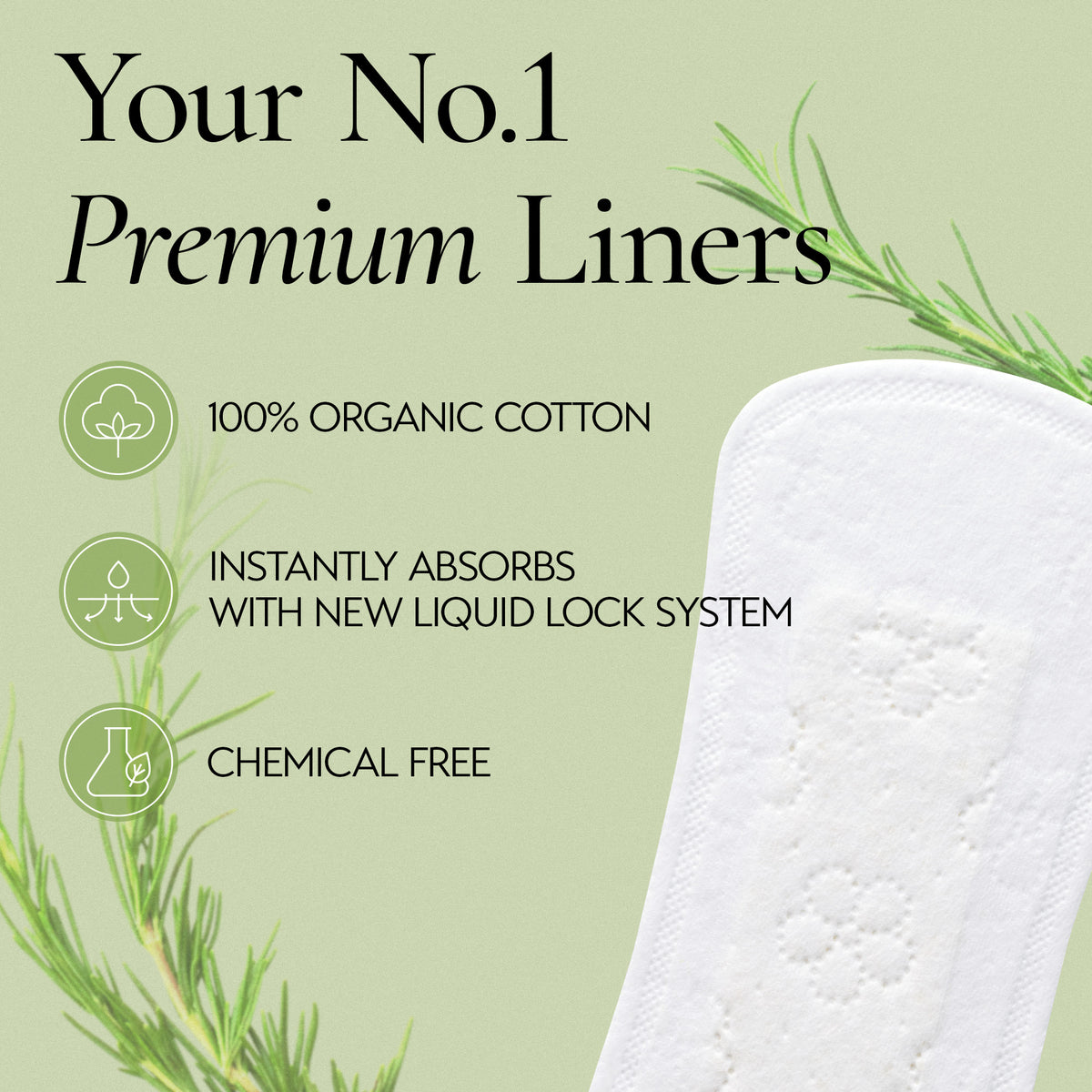 Inertia The Prism Red Panty Liner – 100% Organic Cotton Cover-to-Core Korean Panty Liner, Ultra Thin & No Wings | Hypoallergenic, Quick Absorption, Chlorine-Free & Fragrance-Free (18 pads)