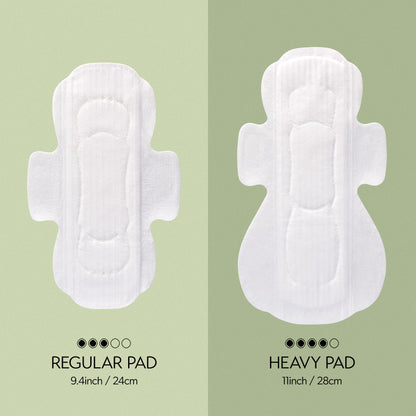 INERTIA The Prism Medium– Truly Organic, Ultra Thin & Leak-Proof Korean Cotton Pads with Wings | Regular Absorbency | Hypoallergenic, Super Absorbent, Chlorine-Free & Fragrance-Free (10 count)